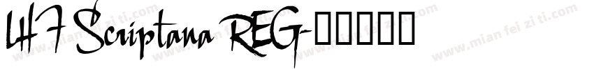 LHF Scriptana REG字体转换